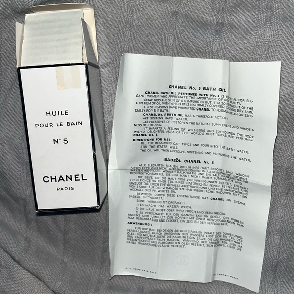 CHANEL Bath & Body Chanel Paris Vintage Hulie Pour Le Bain Bath Oil